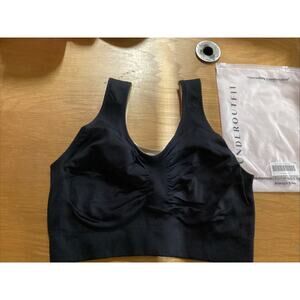 Underoutfit Reversible Tank Bra Black/Tan Size XL